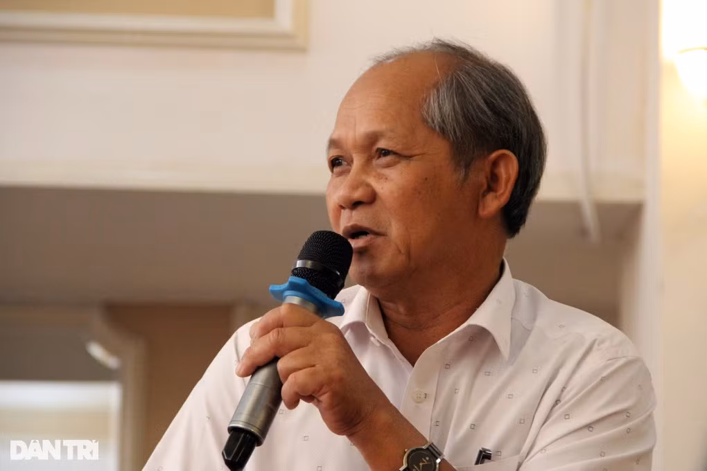 Ông Thái phát biểu tại hội nghị (Ảnh: Trung Thi).