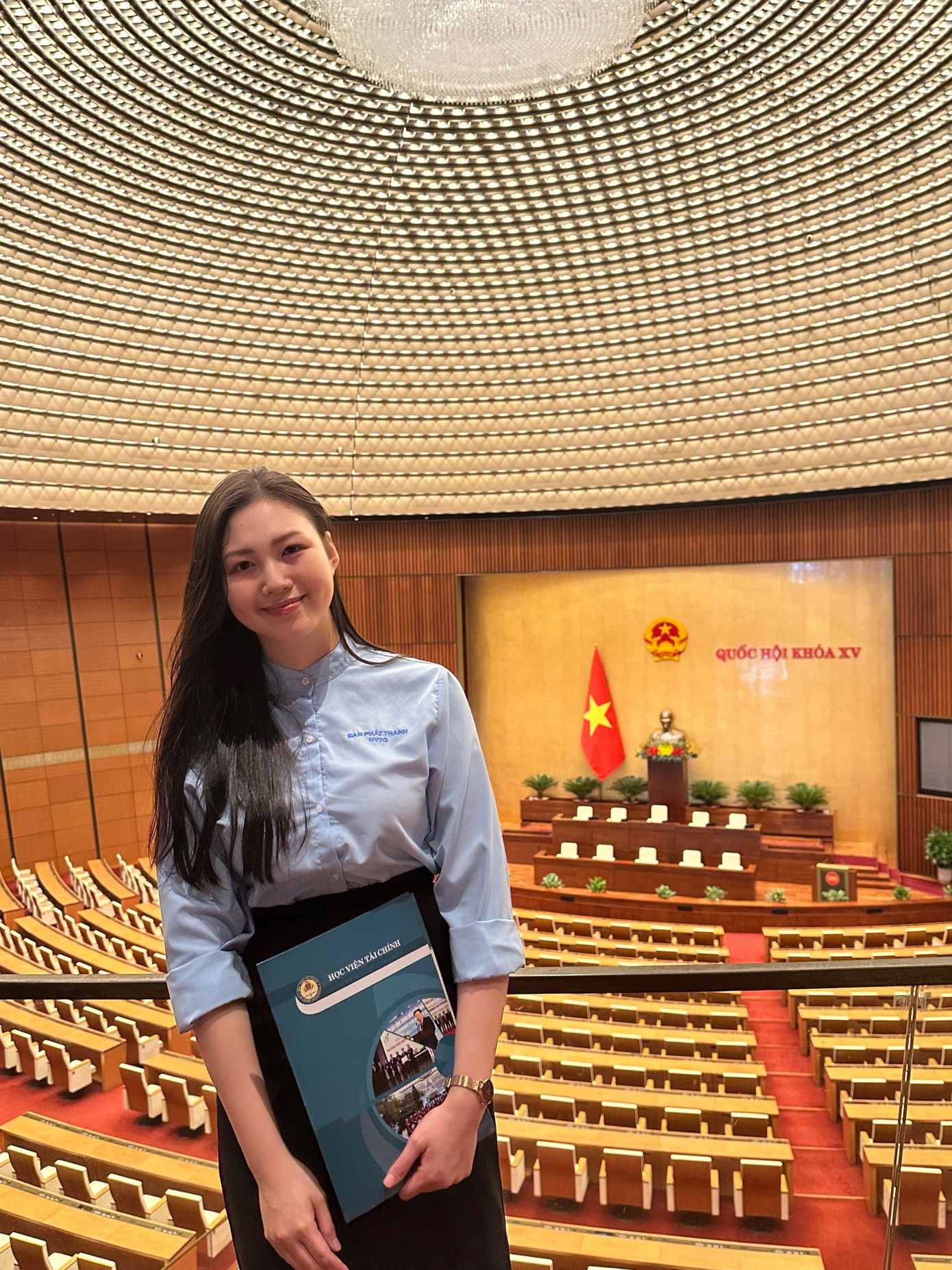 Vũ Thị Minh Phương (sinh năm 2002) đang là sinh viên năm 4 của Học viện Tài chính.