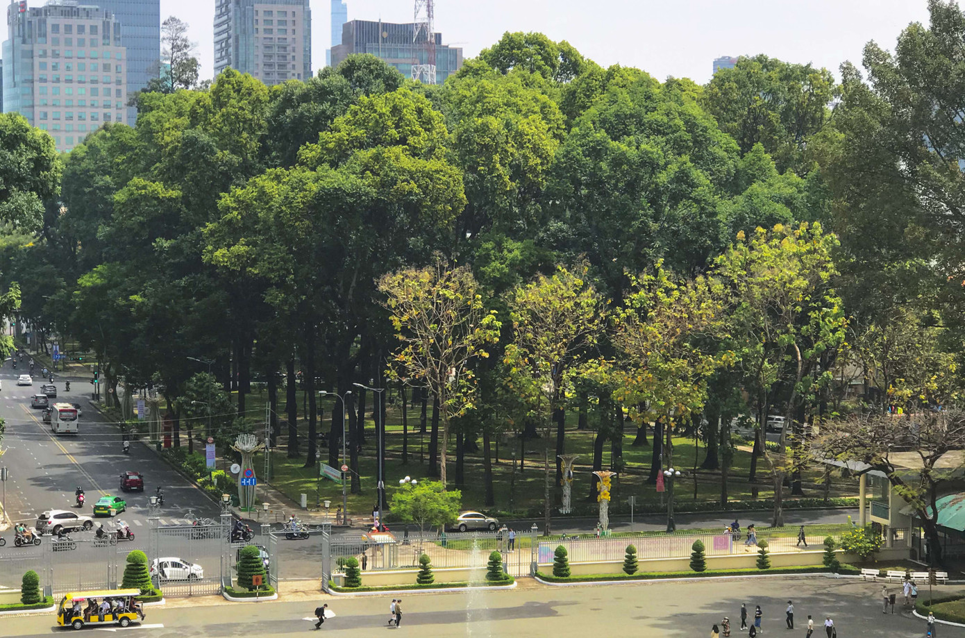 Nữ sinh viên đã có thời gian cảm nhận hơi thở của Sài Gòn từ ánh nắng đến cỏ cây và con người.