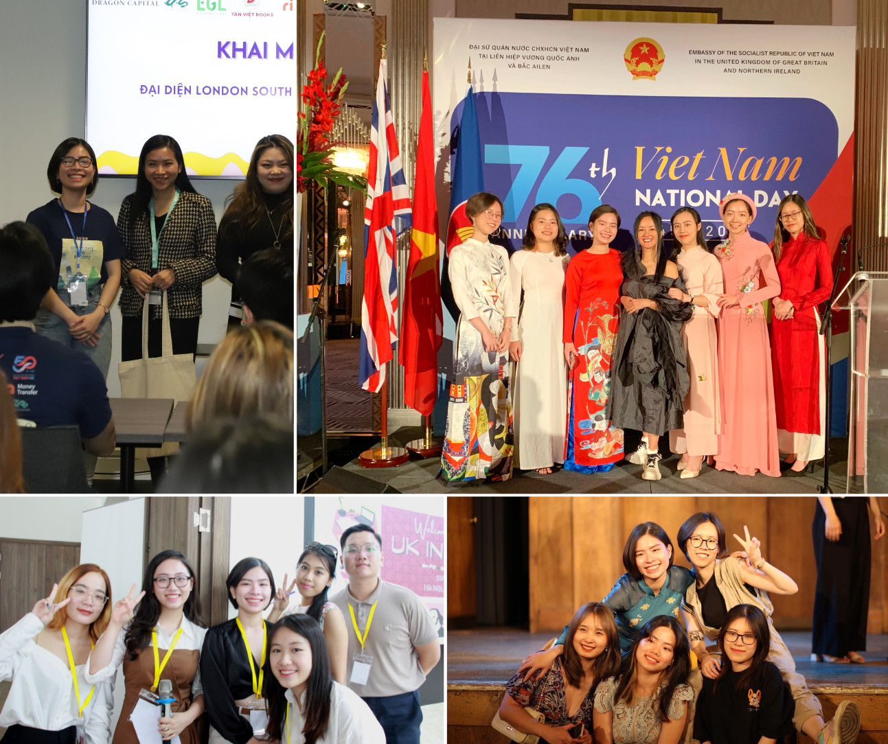 Cô góp mặt trong nhiều hoạt động của cộng đồng du học sinh Việt tại Anh. Cô góp mặt trong nhiều hoạt động của cộng đồng du học sinh Việt tại Anh.