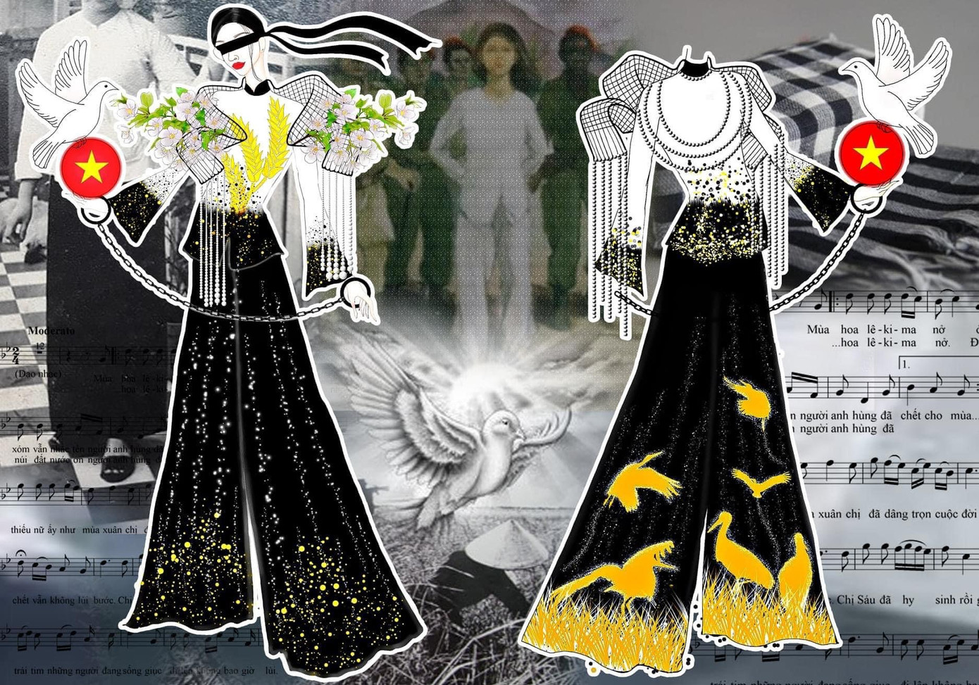 Mỗi trang phục Đức Lương thiết kế đều mang một ý nghĩa riêng.