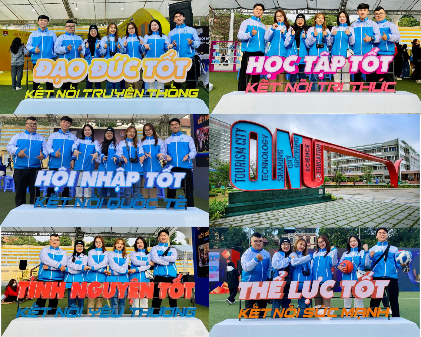 Cô và các bạn chụp ảnh cùng 5 tiêu chí xét chọn “Sinh viên 5 Tốt”. Cô và các bạn chụp ảnh cùng 5 tiêu chí xét chọn “Sinh viên 5 Tốt”.