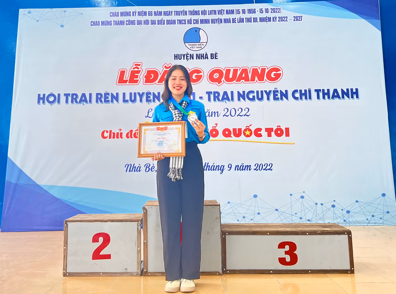 Nguyễn Thị Phương Huyền - Chủ tịch HSV Trường Đại học Công nghệ Sài Gòn. Nguyễn Thị Phương Huyền - Chủ tịch HSV Trường Đại học Công nghệ Sài Gòn.