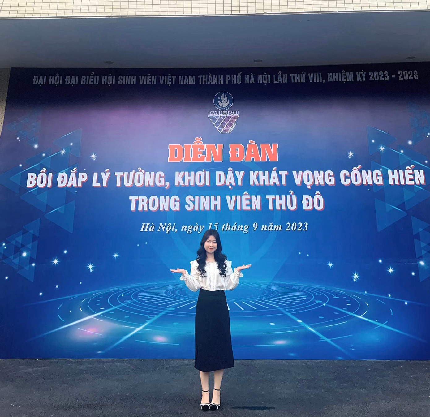 Phương Thảo tham dự diễn đàn Bồi đắp lý tưởng, khơi dậy khát vọng cống hiến trong sinh viên thủ đô.