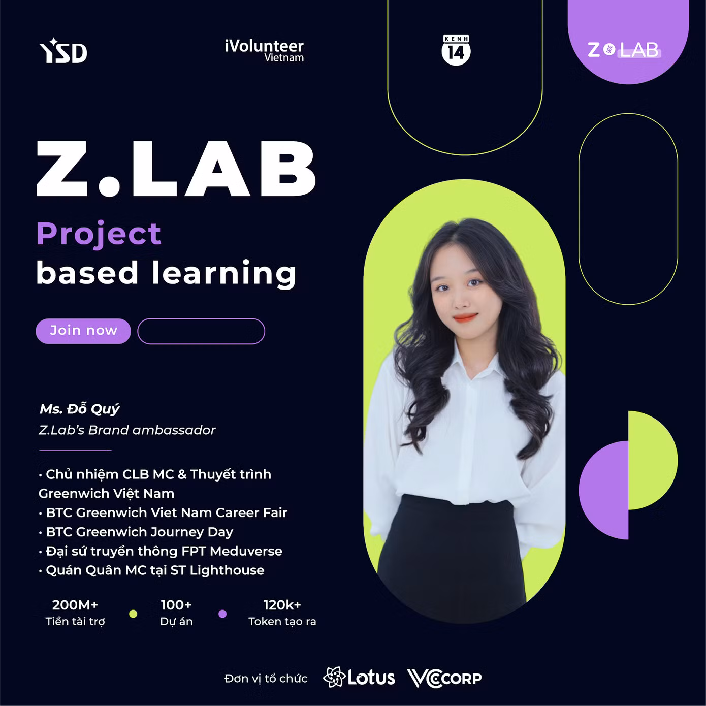 Luôn khát khao được lan tỏa giá trị tốt đẹp đến các bạn sinh viên, cô sinh viên là Đại sứ truyền thông cho rất nhiều dự án vì sinh viên.
