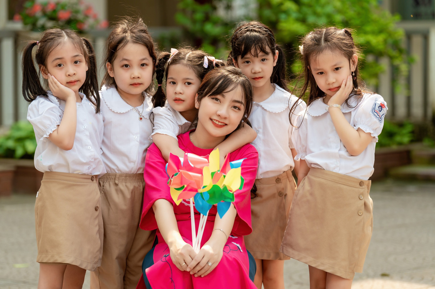 Cô giáo Minh Phương được phụ huynh và học trò vô cùng yêu mến.