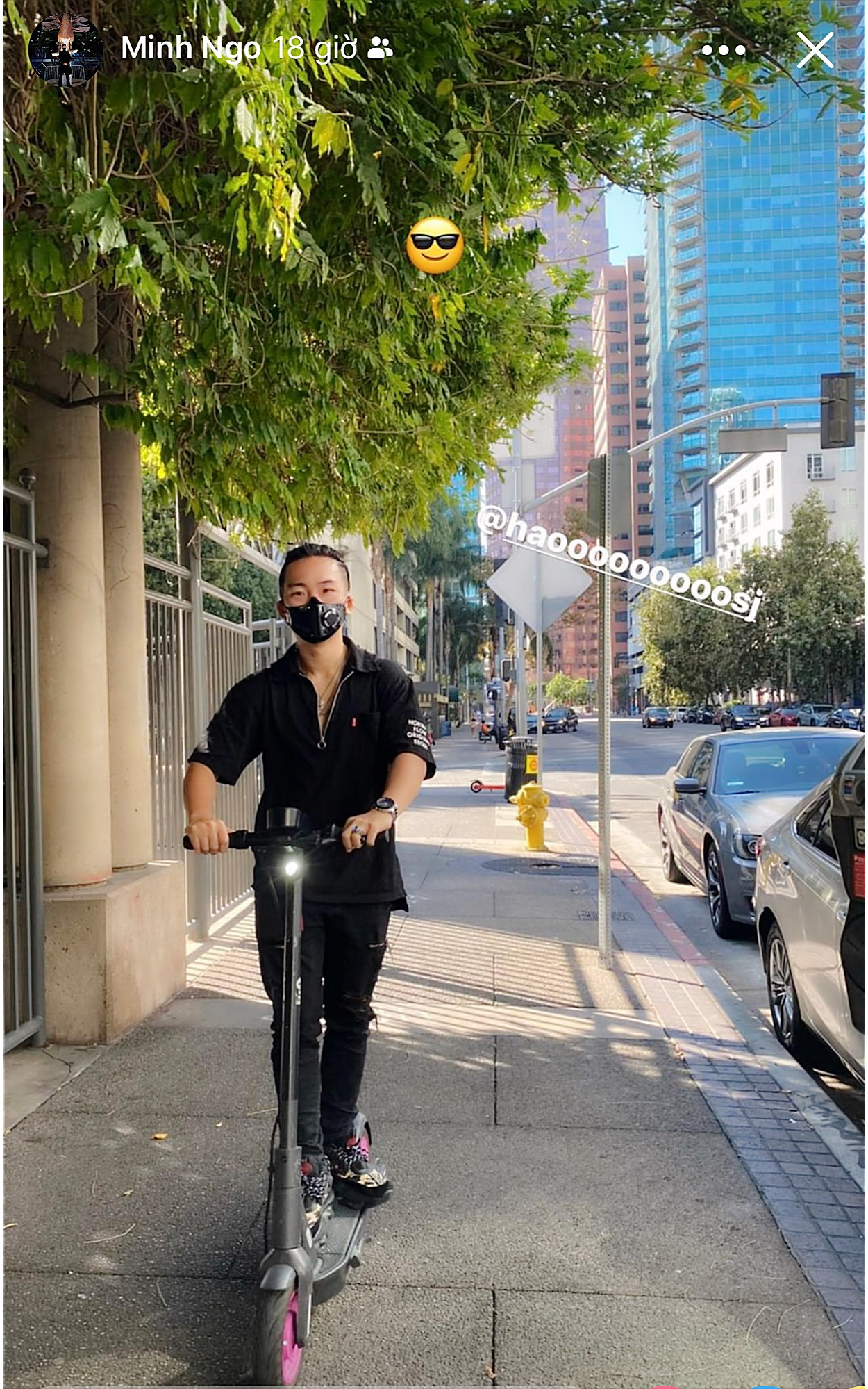 Thi thoảng nam sinh vẫn chia sẻ một vài khoảnh khắc đời thường trên trang cá nhân.