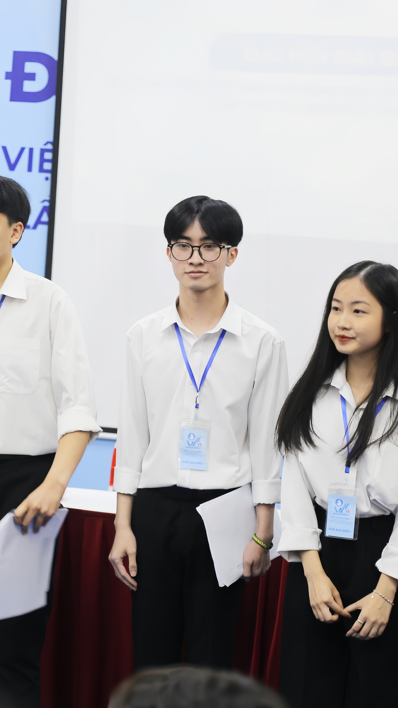 Đoàn Chủ tịch tại Đại hội Đại biểu Hội Sinh viên Việt Nam - Trường Đại học Công nghệ, Đại học Quốc gia Hà Nội.