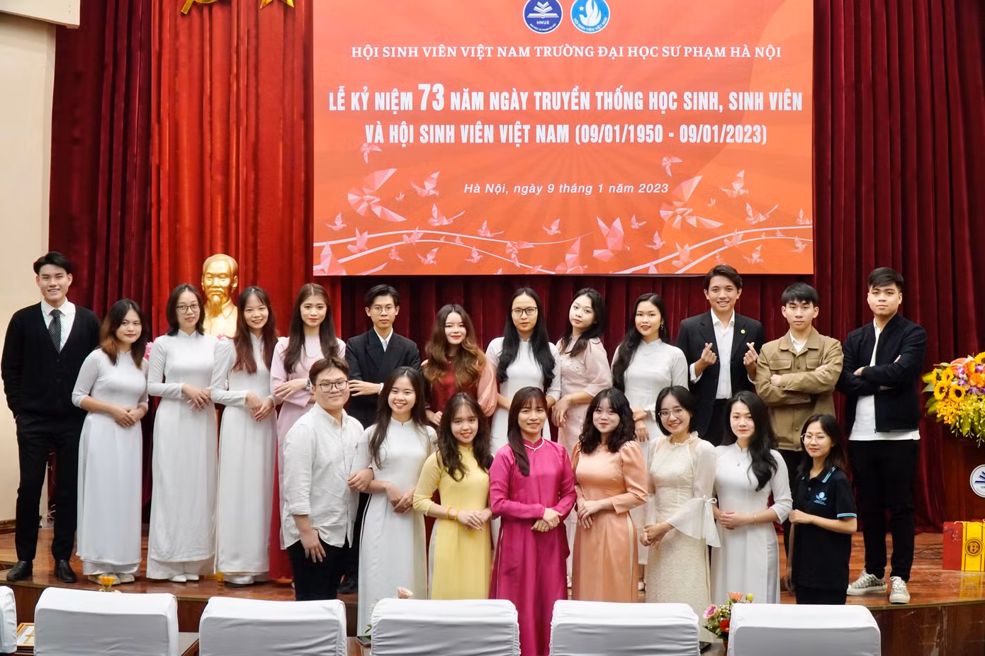 Tổ chức Lễ kỷ niệm 73 năm ngày Truyền thống học sinh, sinh viên và Hội Sinh viên Việt Nam (09/01/1950 - 09/01/2023).