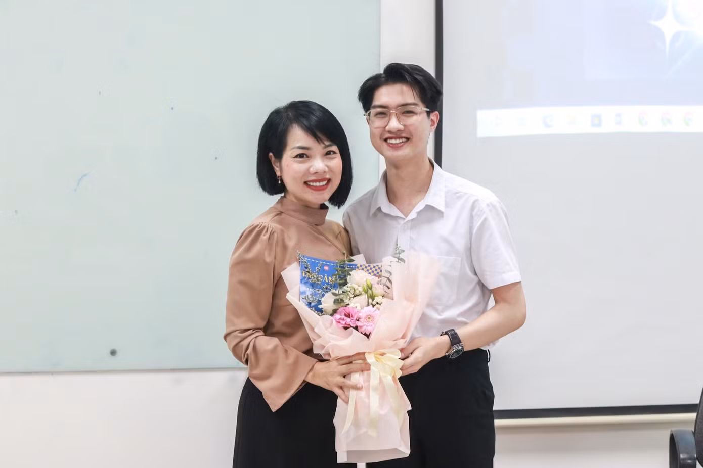 Buổi training với MC/BTV Bạch Dương.