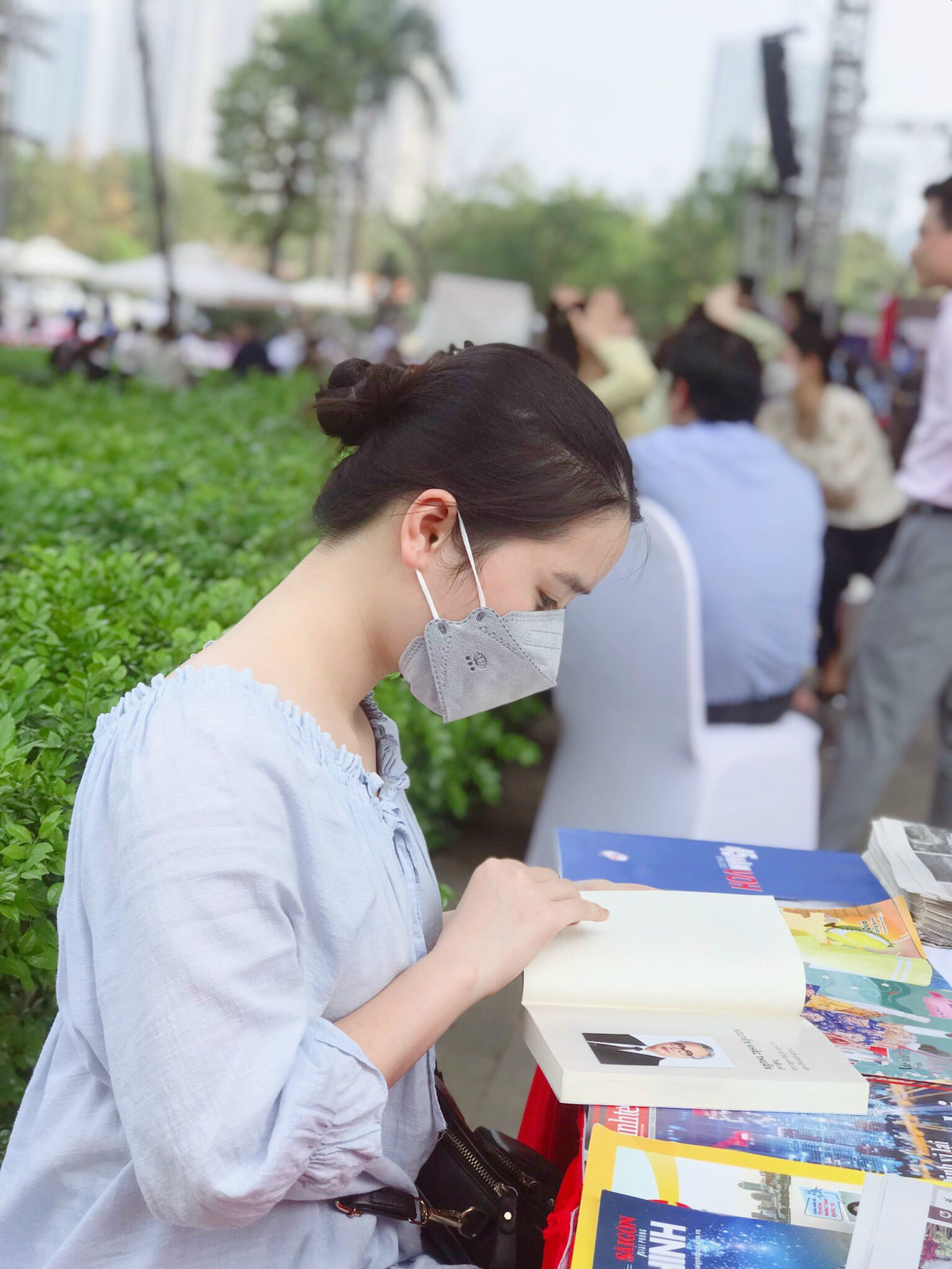 Bảo Châm tại Hội báo toàn quốc 2022.