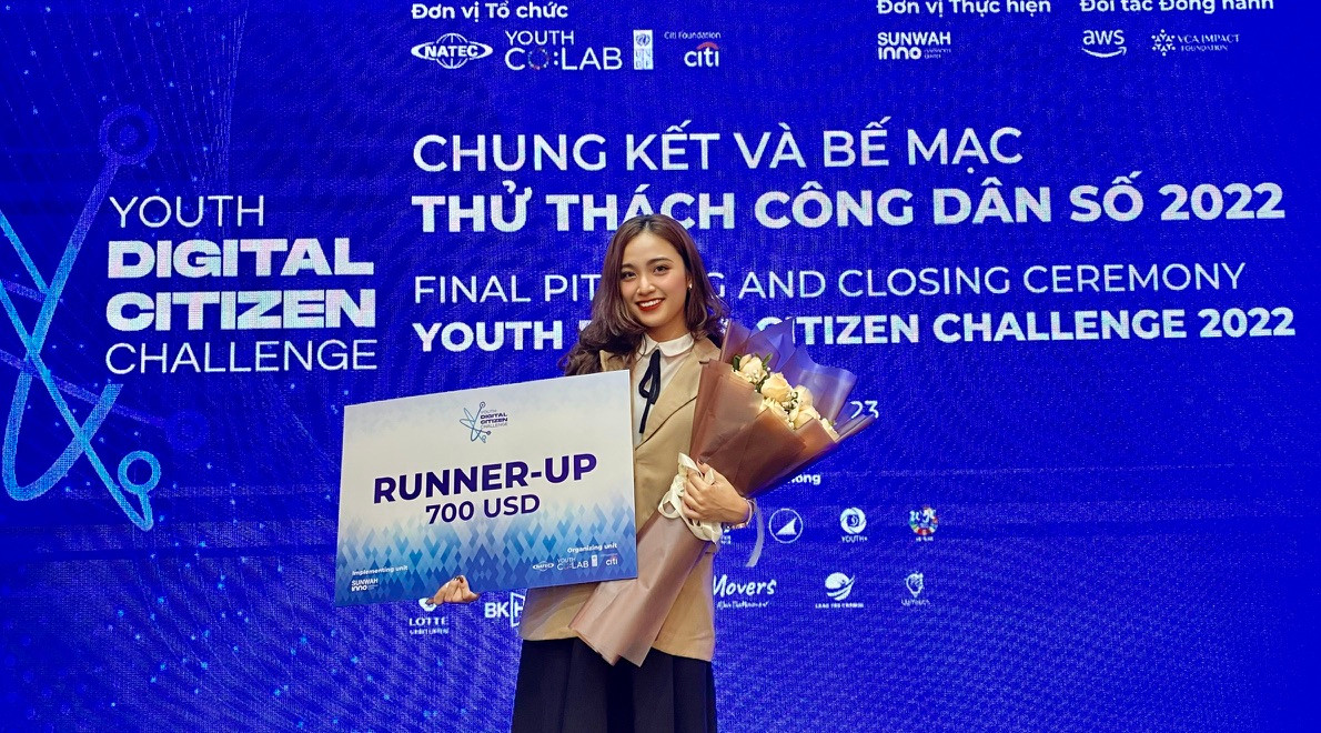 Á quân cuộc thi thử thách công dân số 2022. Á quân cuộc thi thử thách công dân số 2022.