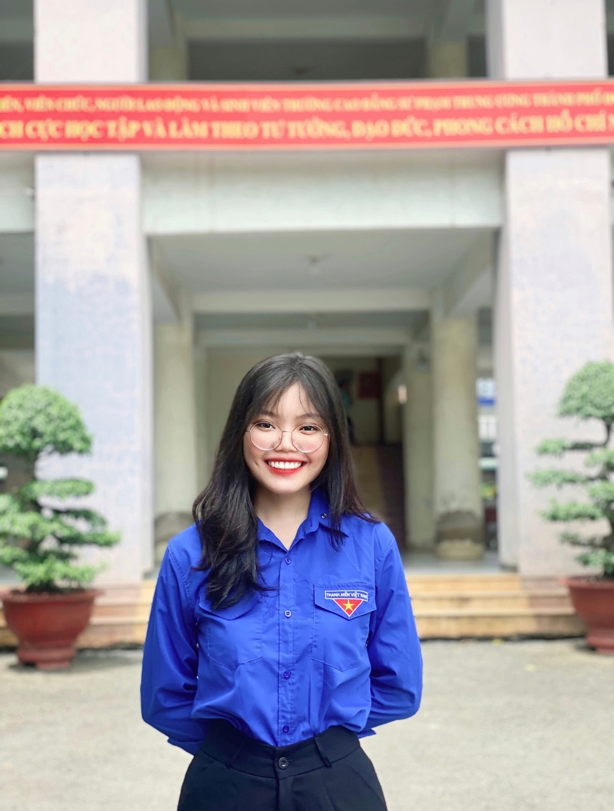 Nguyễn Hà My là Chủ tịch Hội Sinh viên trường Cao đẳng Sư phạm Trung ương Thành phố Hồ Chí Minh.