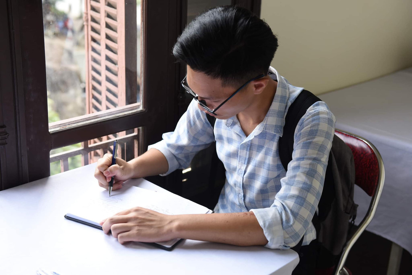 Nguyễn Việt Trung - sinh viên năm 3 Trường Đại học Luật Hà Nội.