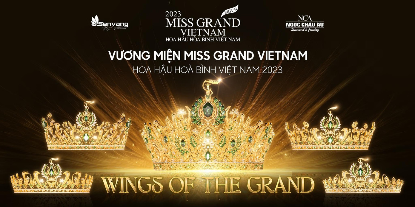 Mỗi hoa văn trên vương miện đại diện cho khát vọng hòa bình, tự do, hạnh phúc của người Việt Nam.