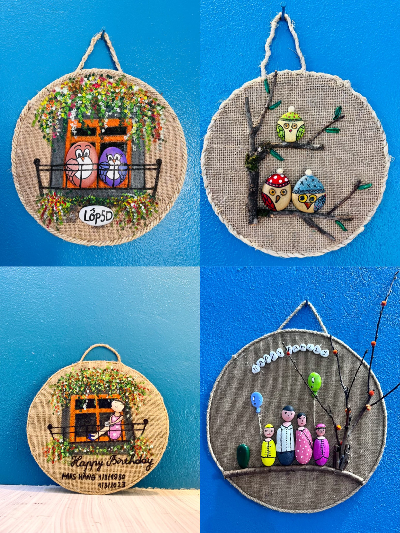 Sản phẩm tranh đá ngộ nghĩnh, đáng yêu. Sản phẩm tranh đá ngộ nghĩnh, đáng yêu.