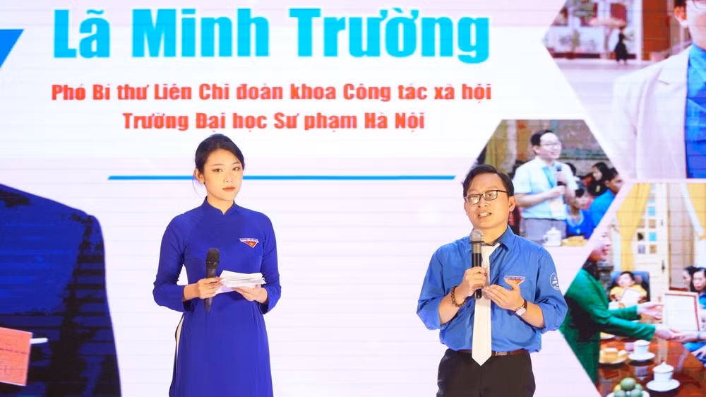 Lã Minh Trường tại Đại hội Thanh niên Tiên tiến làm theo lời Bác.