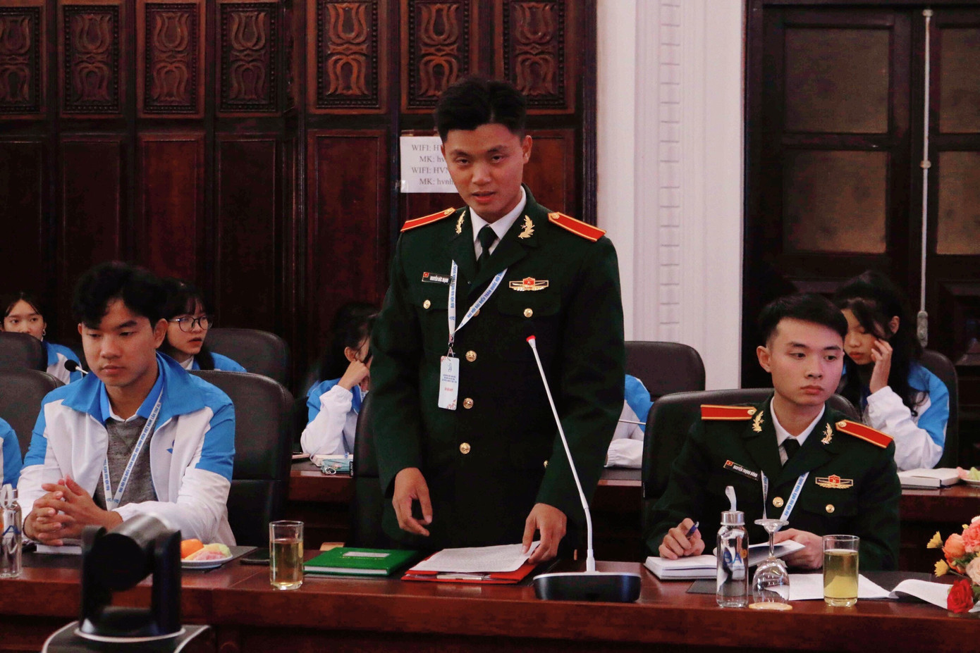 Đồng chí Nguyễn Đức Mạnh - trường Sĩ quan Lục quân 1.