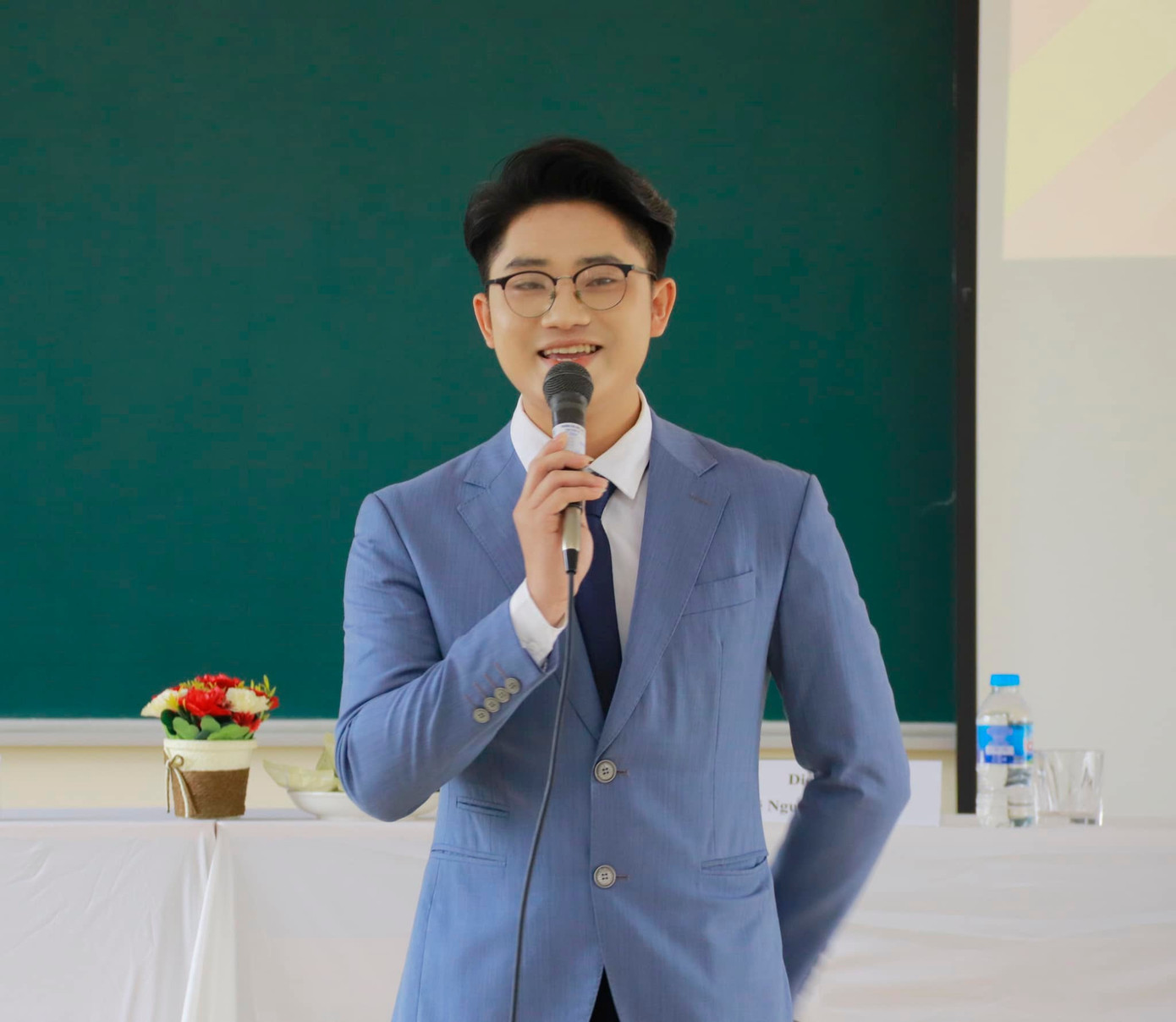 Đinh Anh Vũ- Trưởng Ban tổ chức cuộc thi.