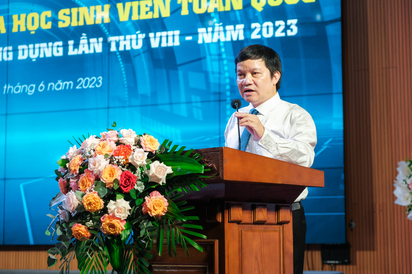 PGS, TS. Nguyễn Mạnh Thiều phát biểu khai mạc Hội thi.