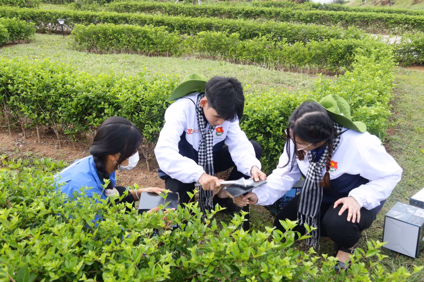 Huy trong Chiến dịch tình nguyện Mùa hè Xanh tại huyện đảo Phú Quý, tỉnh Bình Thuận.
