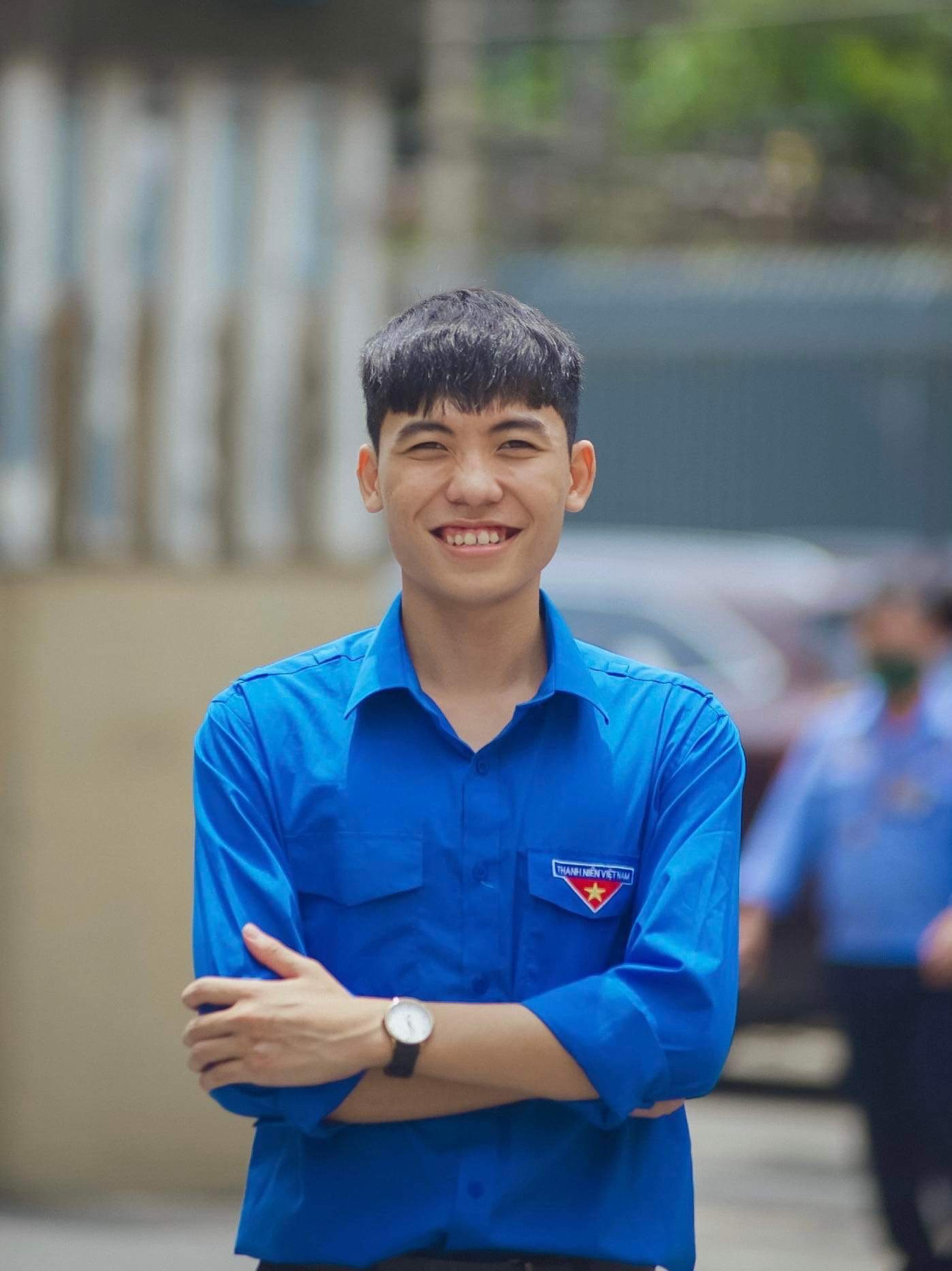 Lâm Vũ trong màu áo thanh niên.