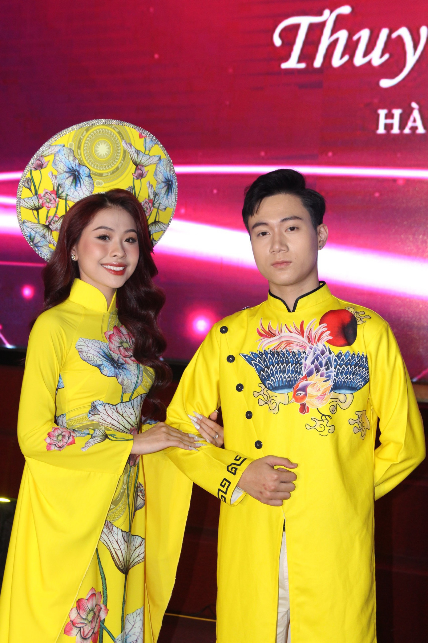 Hoàng Việt tham gia cuộc thi Mr&Mis Đại học Thủy lợi 2023.