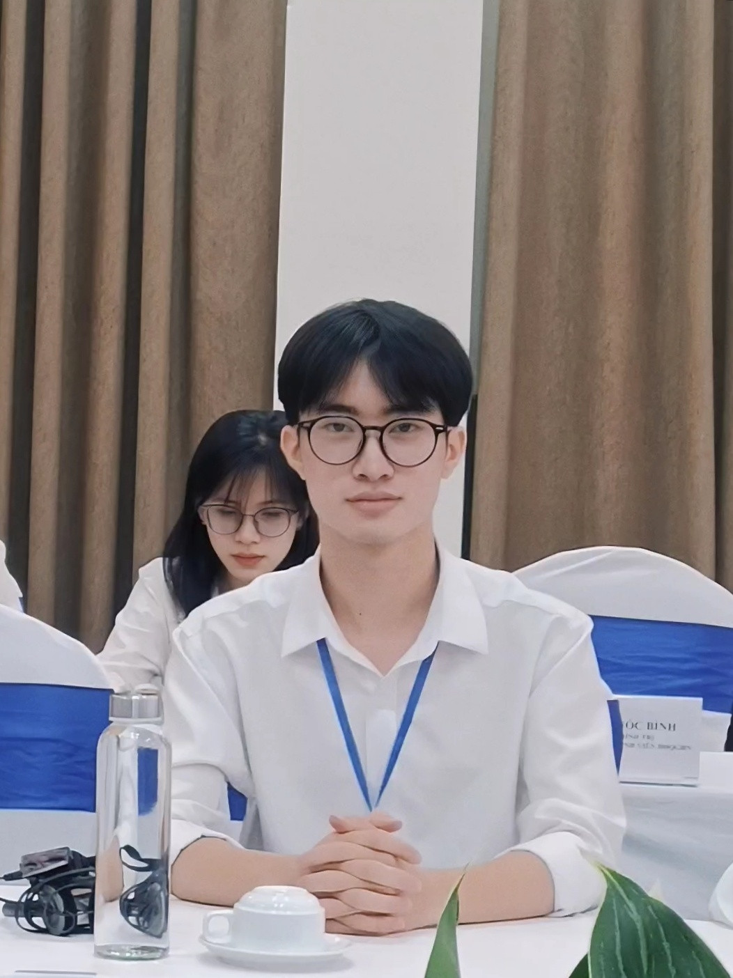 Đỗ Đình Minh tham gia chương trình sinh viên Đại học Quốc gia Hà Nội giao lưu với Thủ tướng Chính phủ Việt Nam Phạm Minh Chính và Thủ tướng Singapore Lý Hiển Long.