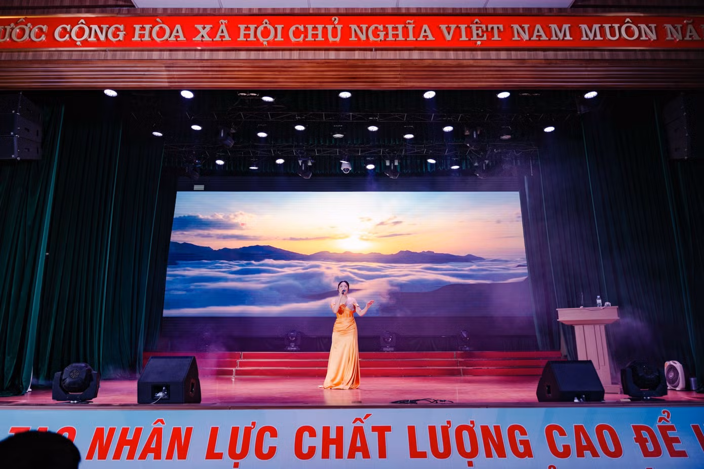 Sao Mai Thu Lương đang là sinh viên năm cuối Học viện Âm nhạc Quốc gia Việt Nam.