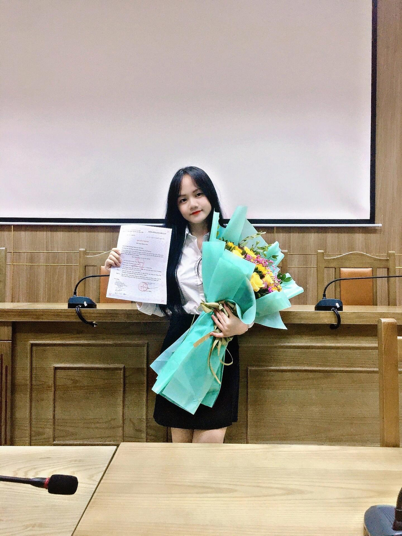 Tống Thị Phương được kết nạp Đảng khi 20 tuổi.