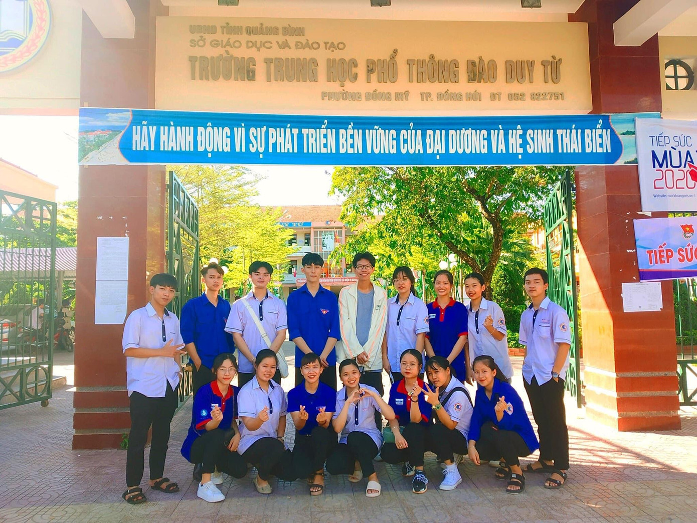 Các hoạt động thiện nguyện đã gắn liền với Thanh Bình trong suốt những năm còn ngồi trên ghế nhà trường.