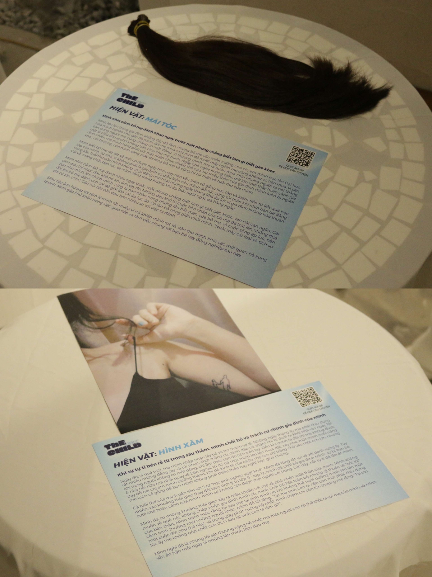 Các hiện vật được trưng bày tại triển lãm “The Inner Child".