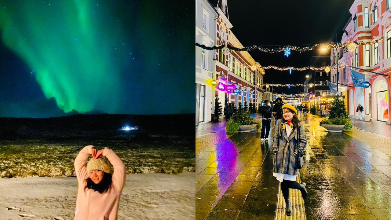 Kỷ niệm ngắm cực quang và đón Giáng sinh tại Na Uy.