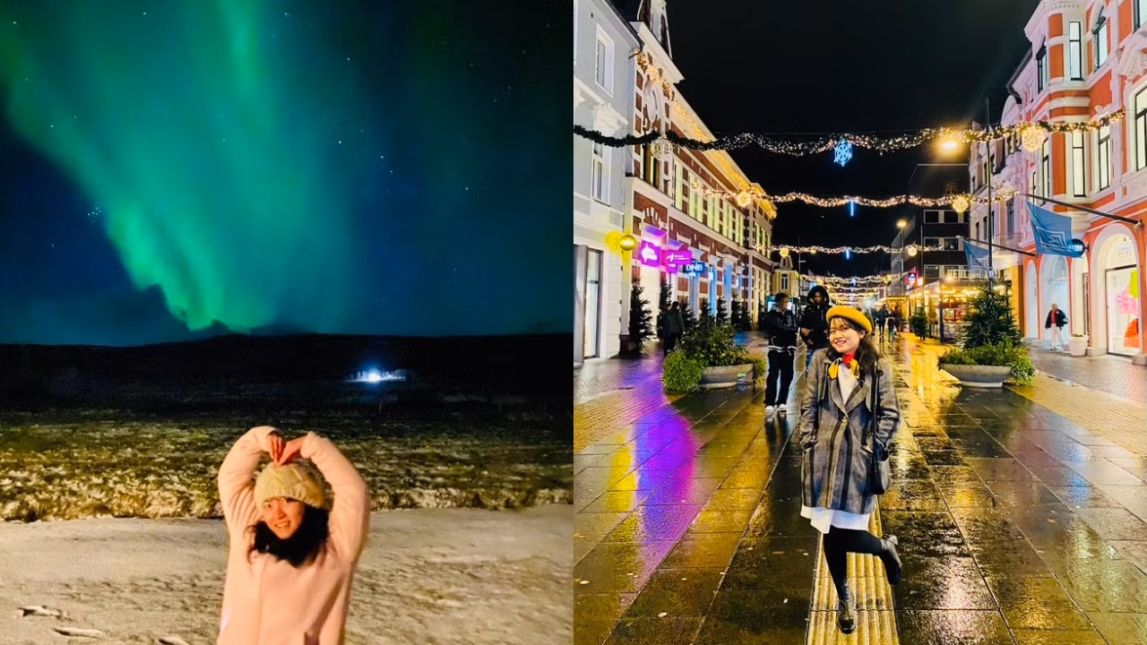 Kỷ niệm ngắm cực quang và đón Giáng sinh tại Na Uy.