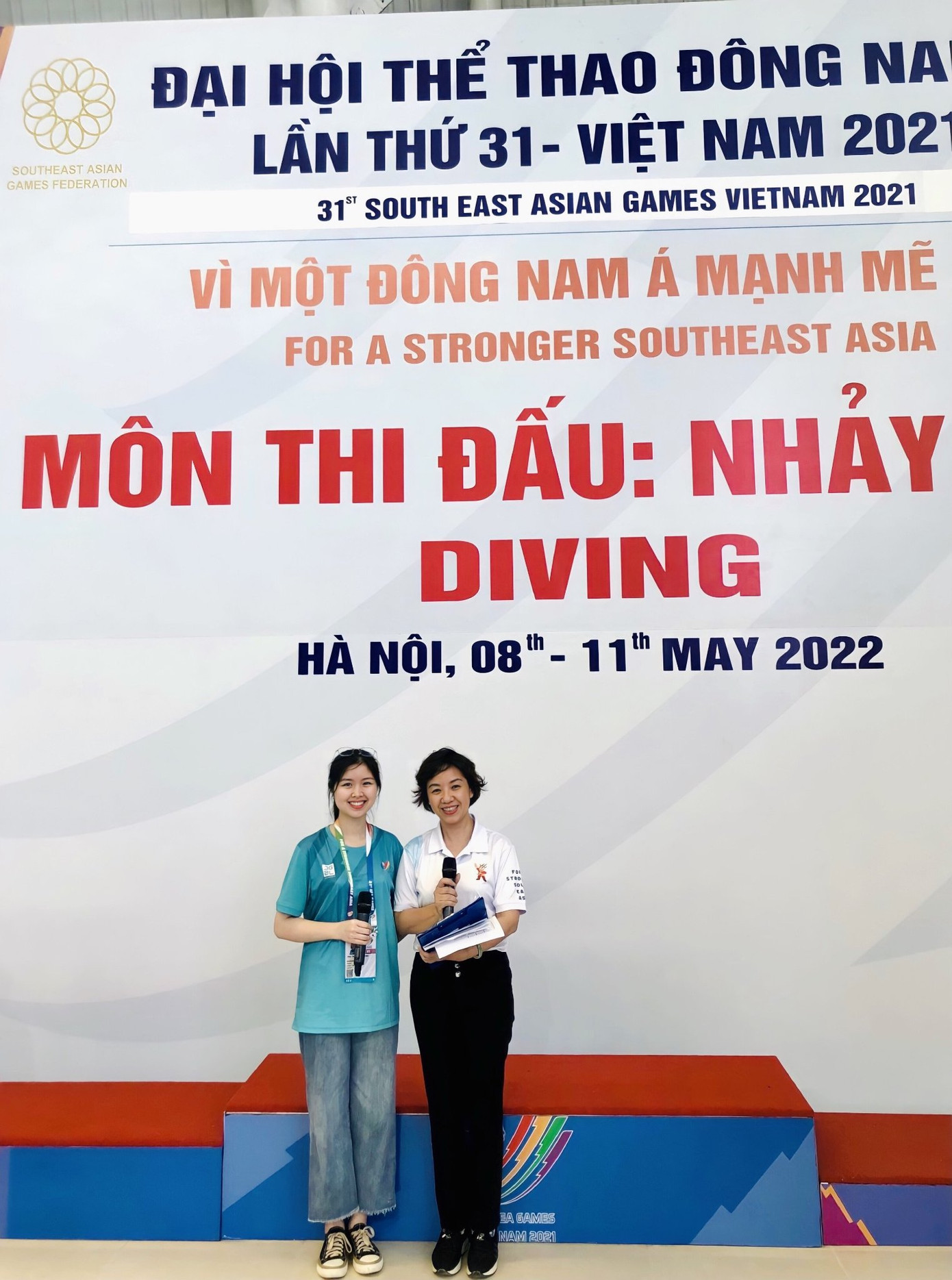 Phương Thảo trong thời gian làm MC, Phát thanh viên tại SEA Games 31.