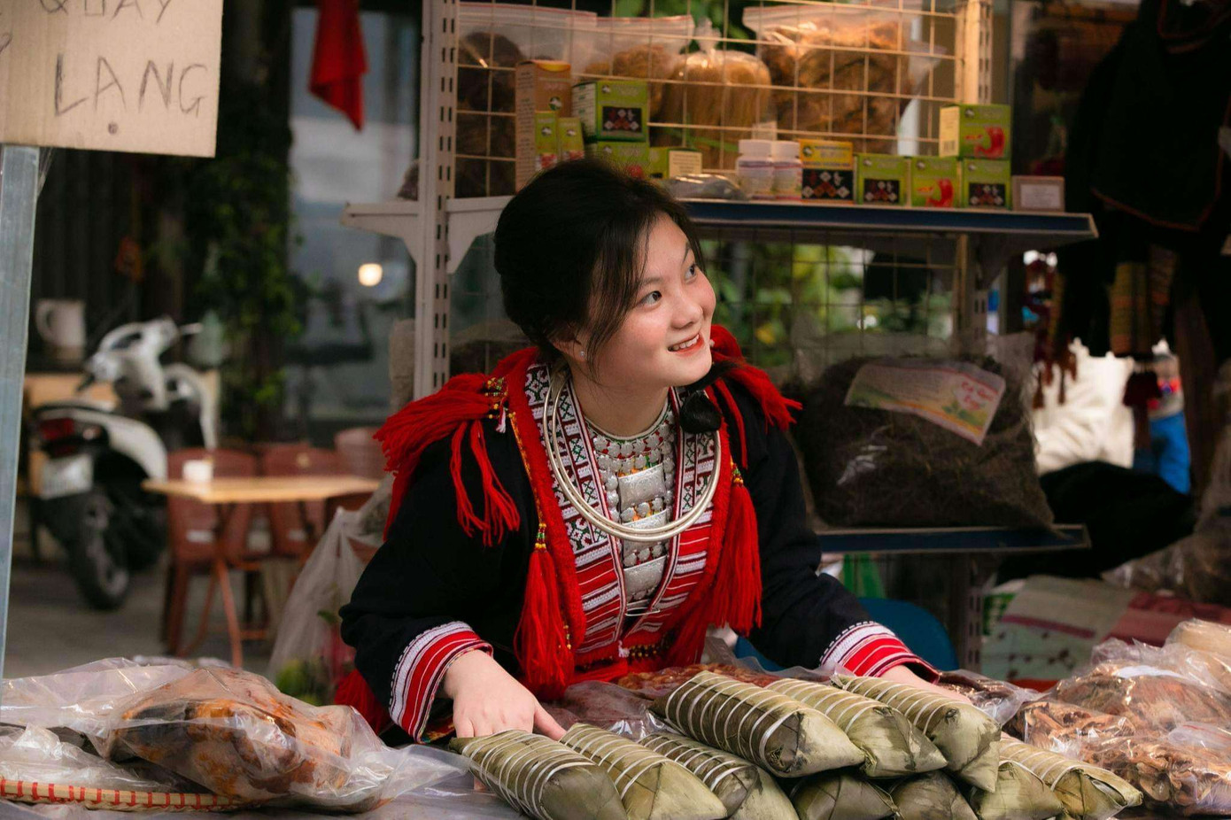 Triệu Thị Phương là chủ nhiệm nhóm Sinh viên dân tộc Dao tại Hà Nội.