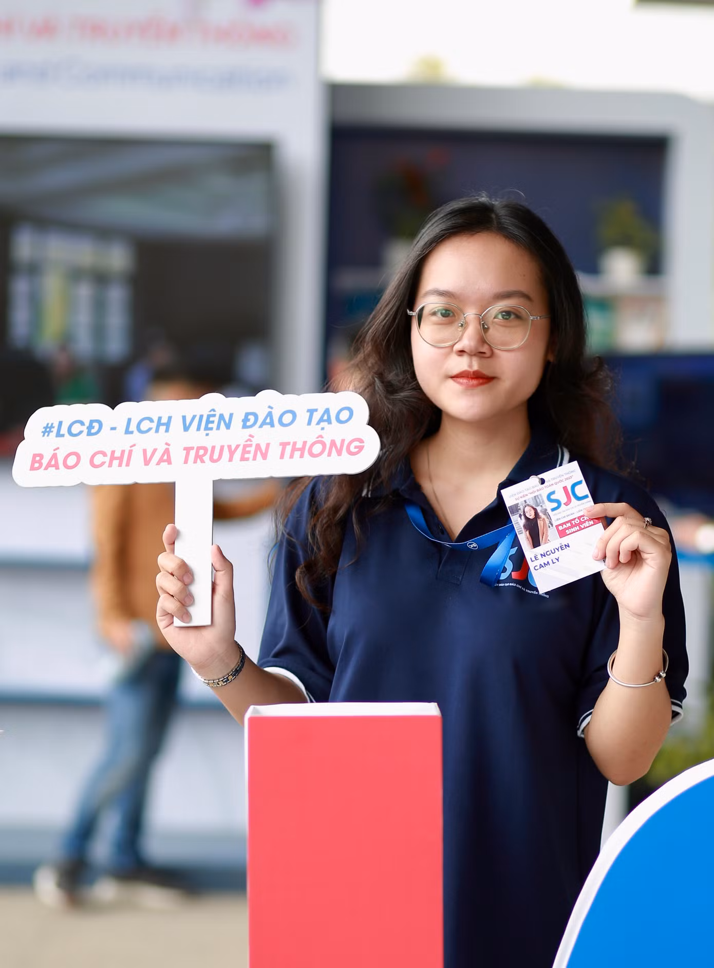 Lê Nguyễn Cam Ly - Phó Chủ tịch Hội Sinh viên Trường Đại học Khoa học Xã hội và Nhân văn, Đại học Quốc gia Hà Nội.