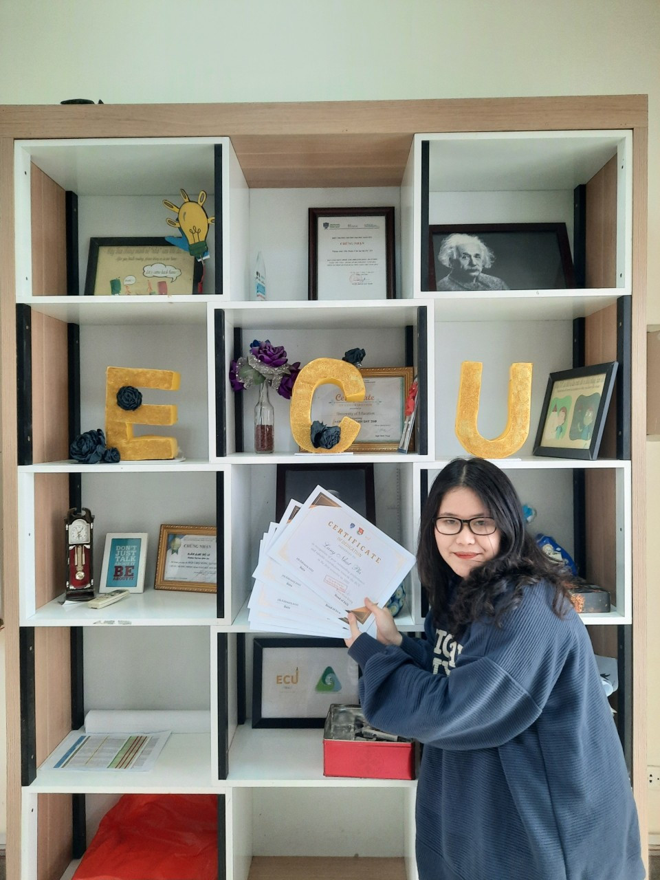 Hoàng Anh thú nhận cô đến với ngành công nghệ giáo dục một sự tình cờ khi trượt hơn 10 nguyện vọng vào đại học.