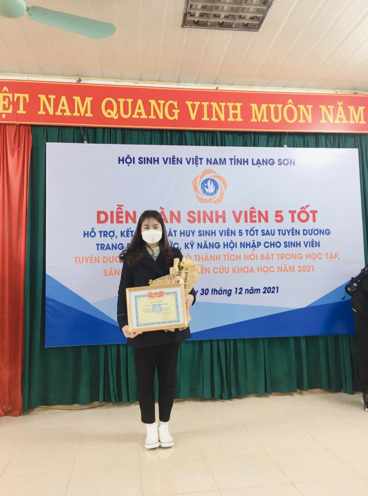 Thanh Liêm vinh dự nhận Bằng khen của Hội Liên hiệp Thanh niên Việt Nam tỉnh Lạng Sơn.