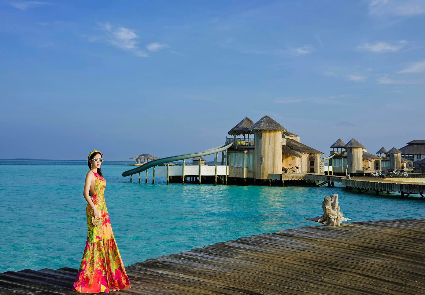 Trang Nhung Bui trong chuyến đi Maldives mới nhất.