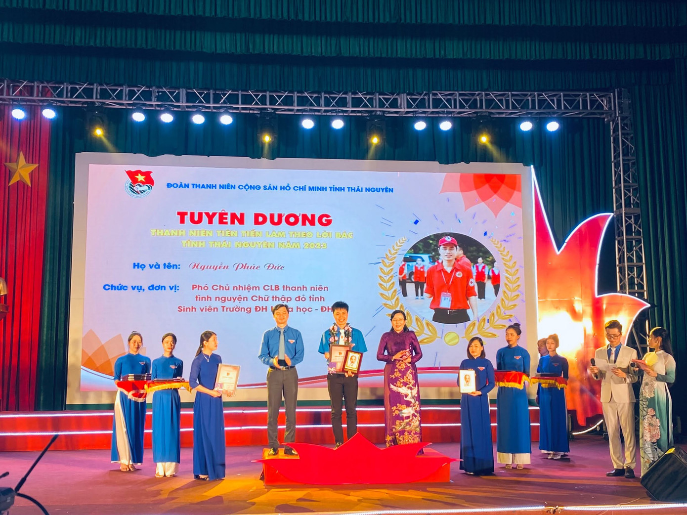 Đạt danh hiệu "Thanh niên tiên tiến làm theo lời Bác" cấp tỉnh Thái Nguyên, cấp Đại học Thái Nguyên và cấp trường năm 2023.