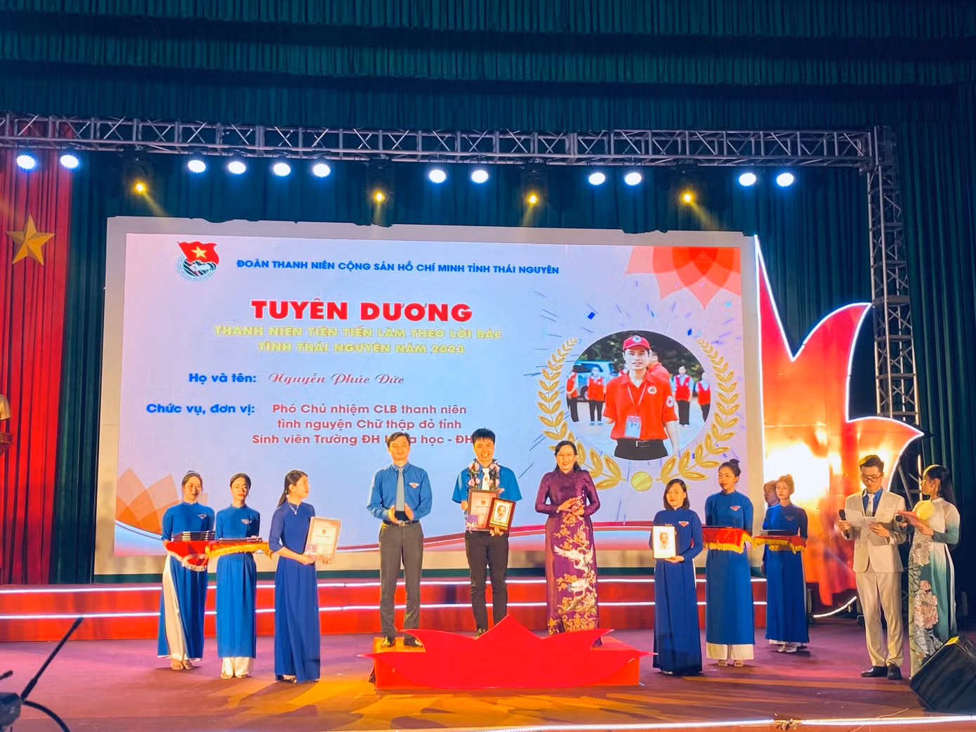 Đạt danh hiệu "Thanh niên tiên tiến làm theo lời Bác" cấp tỉnh Thái Nguyên, cấp Đại học Thái Nguyên và cấp trường năm 2023.