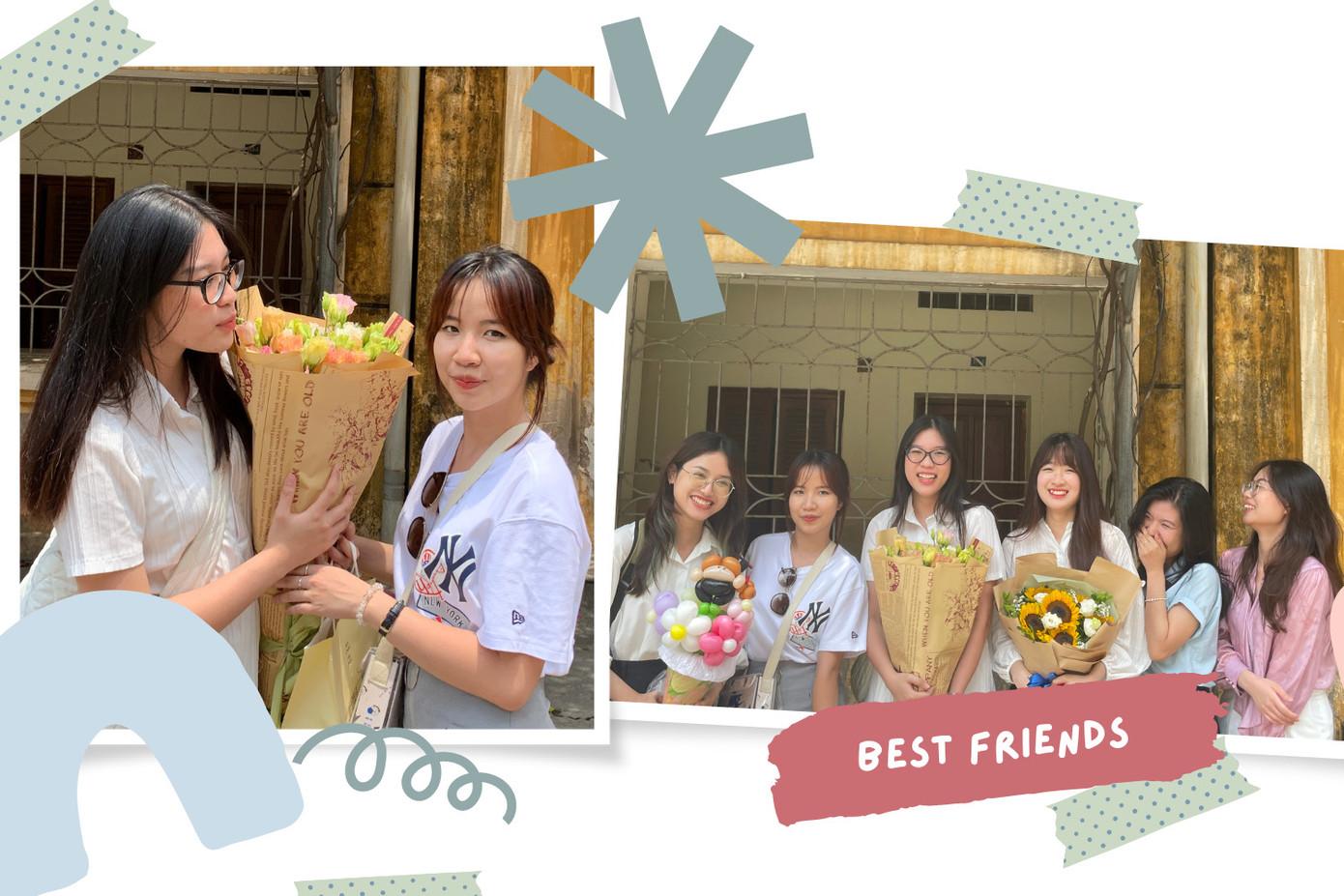 Phương Hà cùng hội bạn thân thời sinh viên trong ngày bảo vệ khóa luận tốt nghiệp đại học. Phương Hà cùng hội bạn thân thời sinh viên trong ngày bảo vệ khóa luận tốt nghiệp đại học.