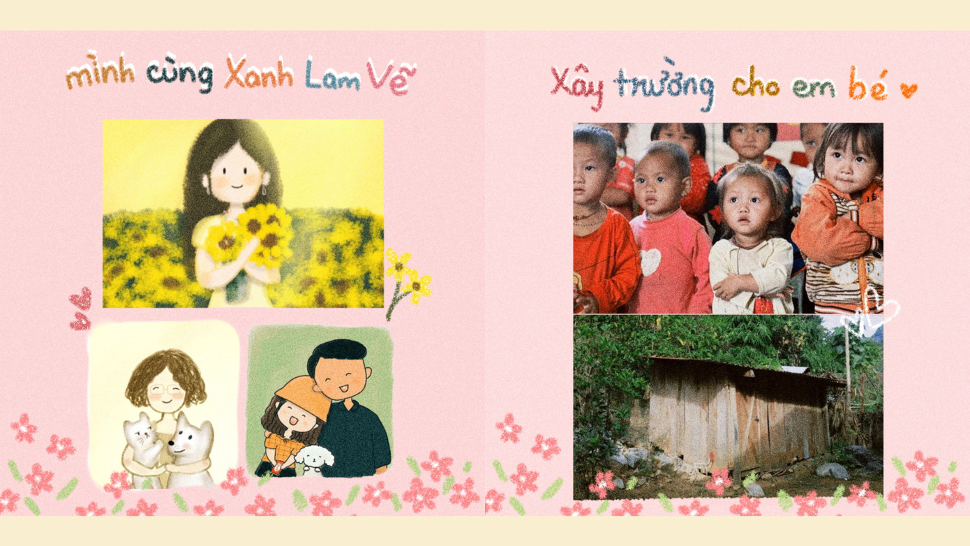 Tháng 4 vừa qua, Xanh Lam đã phát động dự án “Mình cùng Xanh Lam vẽ - Xây trường cho em bé” với mục đích góp những "viên gạch nhỏ" đến dự án xây trường cho trẻ em vùng cao. Tháng 4 vừa qua, Xanh Lam đã phát động dự án “Mình cùng Xanh Lam vẽ - Xây trường cho em bé” với mục đích góp những "viên gạch nhỏ" đến dự án xây trường cho trẻ em vùng cao.
