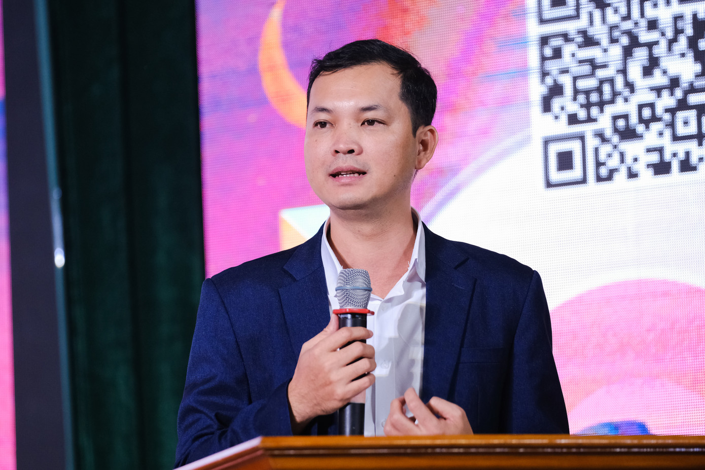 TS Vũ Tuấn Anh phát biểu khai mạc. (Ảnh: Lê Vượng) TS Vũ Tuấn Anh phát biểu khai mạc. (Ảnh: Lê Vượng)