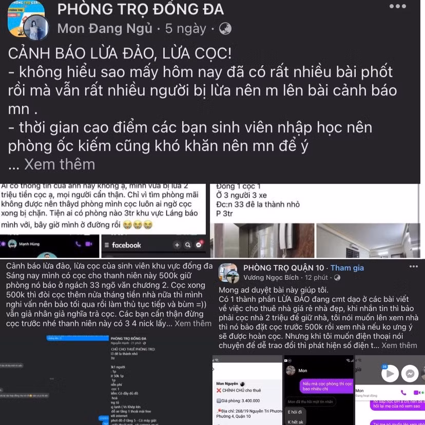 Liên tục có những bài cảnh báo về tình trạng lừa cọc tiền trọ. Liên tục có những bài cảnh báo về tình trạng lừa cọc tiền trọ.