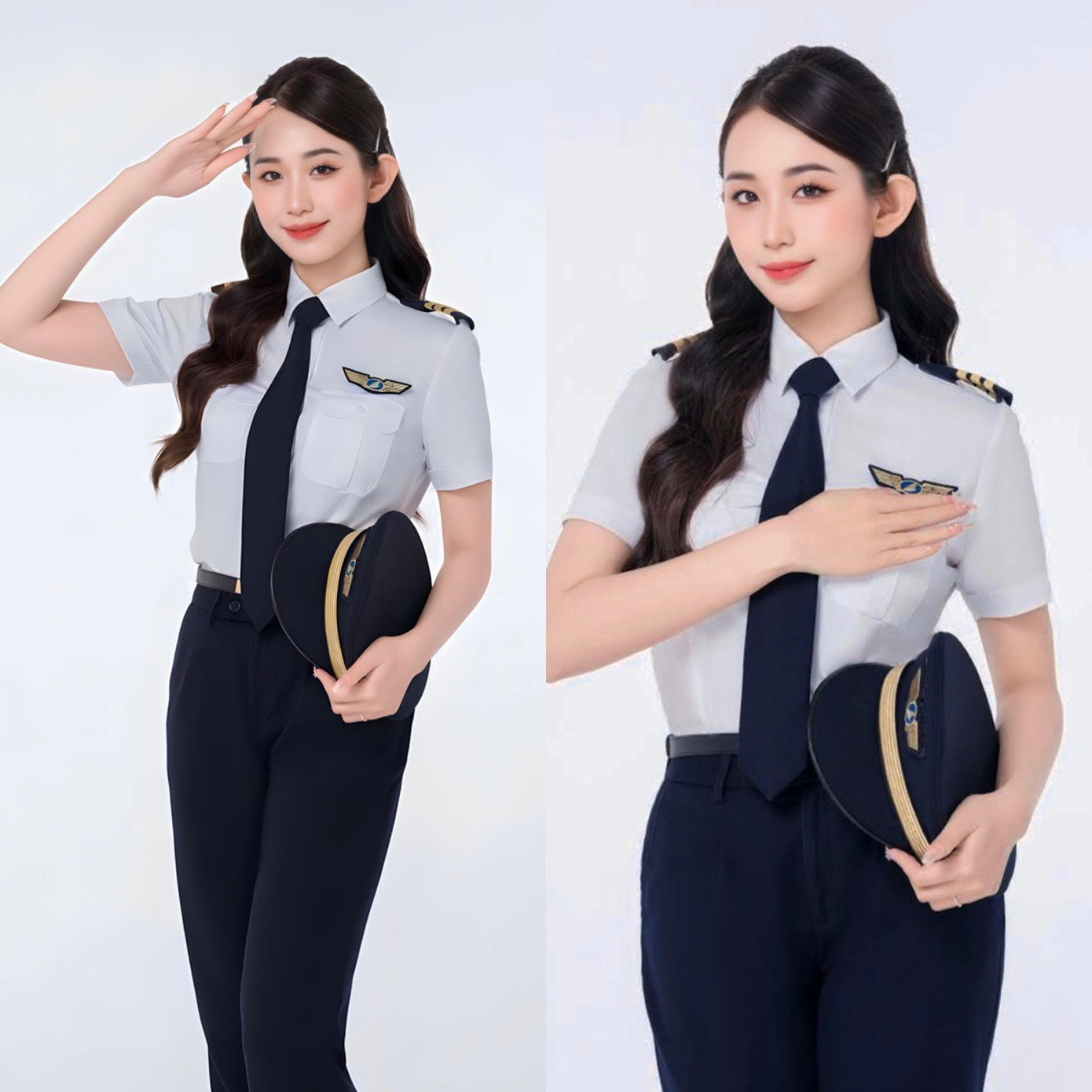 Trang Nhung được biết đến là nữ cơ phó trẻ tuổi của hãng hàng không Bamboo Airways.