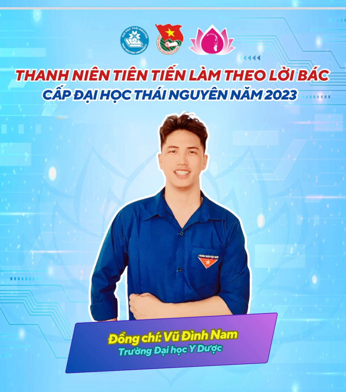 Vũ Đình Nam, 24 tuổi quê Bắc Giang, là sinh viên năm cuối ngành Bác sĩ đa khoa, Trường Đại học Y - Dược Thái Nguyên. Vũ Đình Nam, 24 tuổi quê Bắc Giang, là sinh viên năm cuối ngành Bác sĩ đa khoa, Trường Đại học Y - Dược Thái Nguyên.