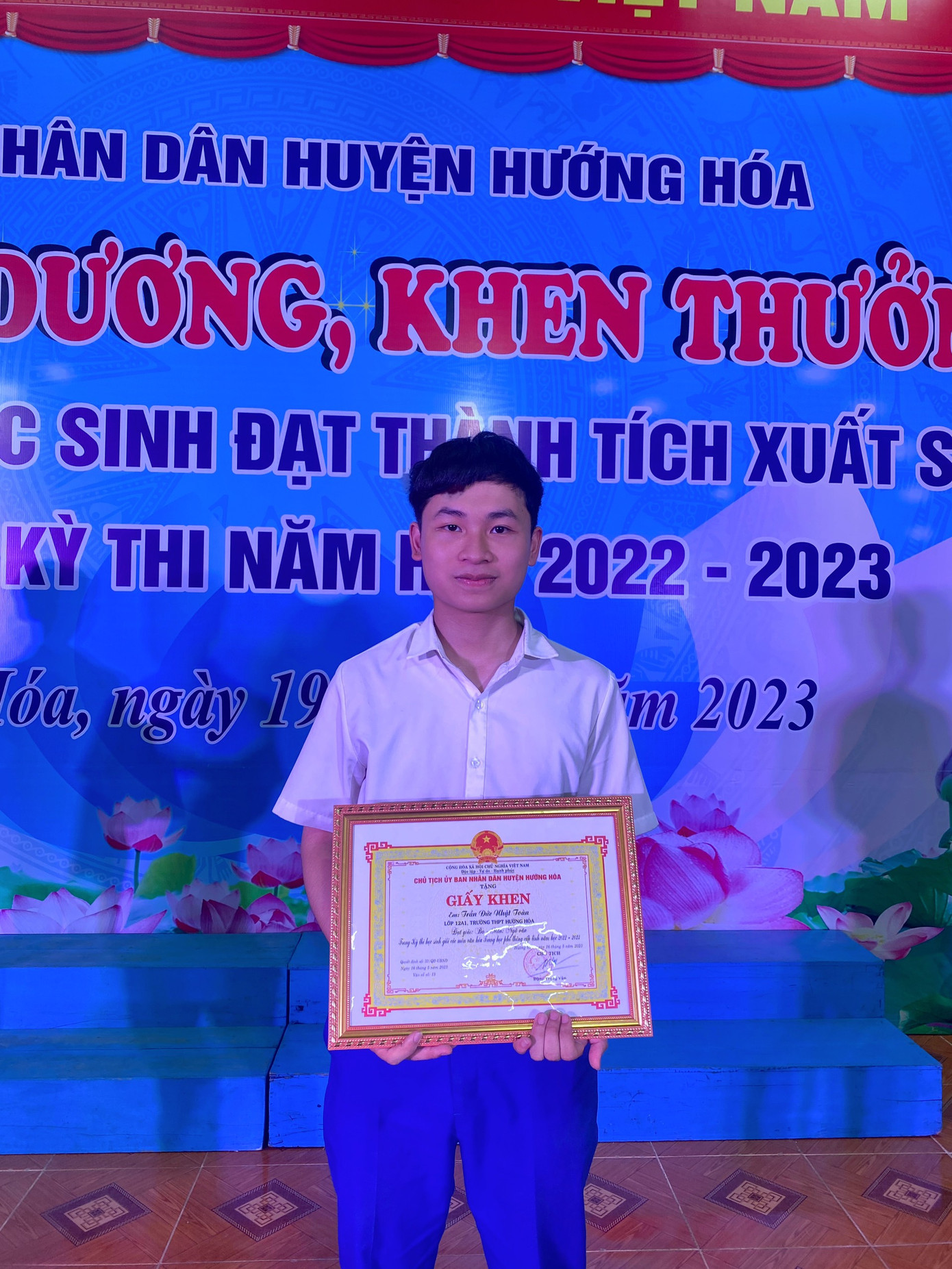 Nhật Toàn gặt hái được nhiều thành tích nổi bật ở những năm THPT.