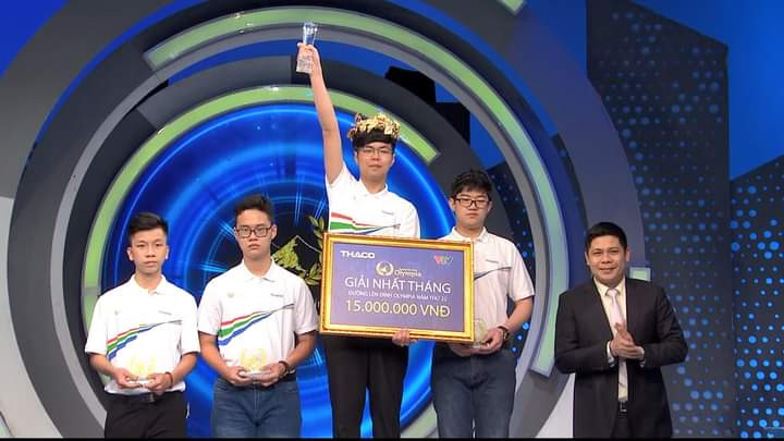 Phạm Đức Lương đạt Giải ba cuộc thi Tháng Olympia năm 2022.